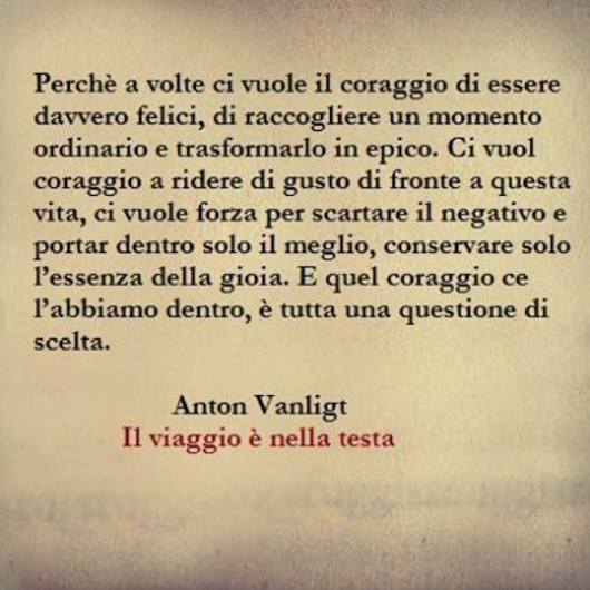 ANIMA. - * Perché a volte ci vuole il coraggio di essere davvero felici, di  raccogliere un momento ordinario e trasformarlo in epico. Ci vuol coraggio  a ridere di gusto di fronte